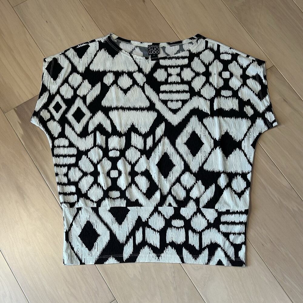 Clara Sunwoo Blouse Short Sleeve Women’s XL